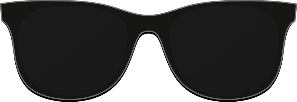 Black modern sunglasses